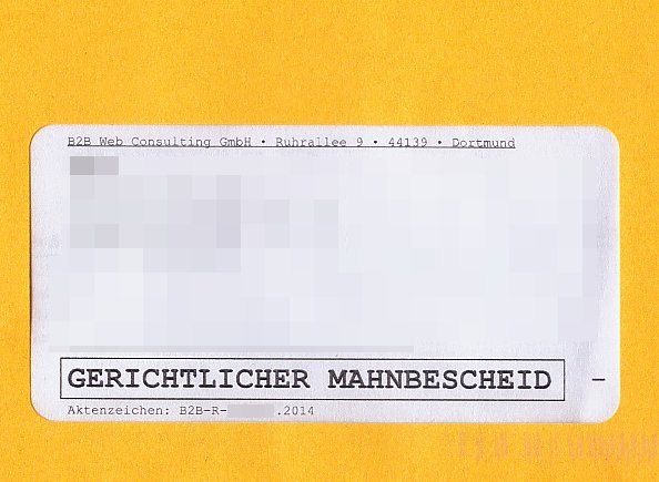 B2B Mahnbescheid