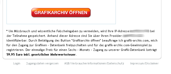 Grafik-Archiv.com versteckter Kostenhinweis