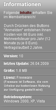 opendownload Kostenhinweis