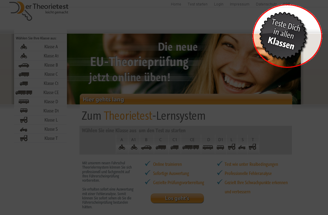 Landingpage Anfang