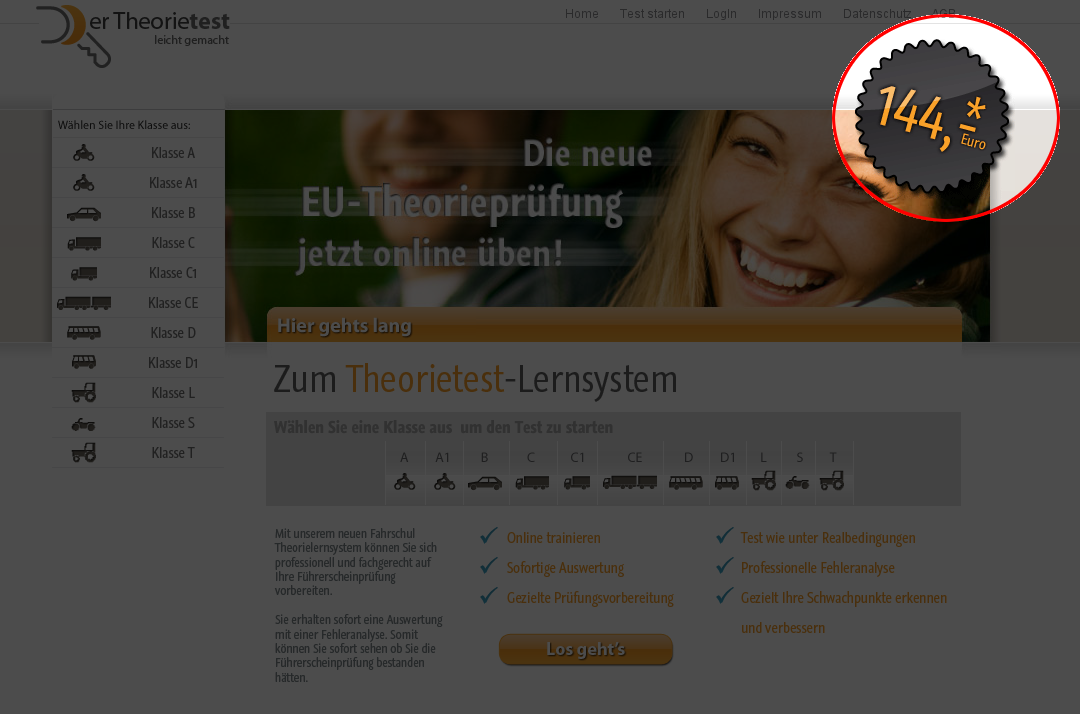 Landingpage Ende